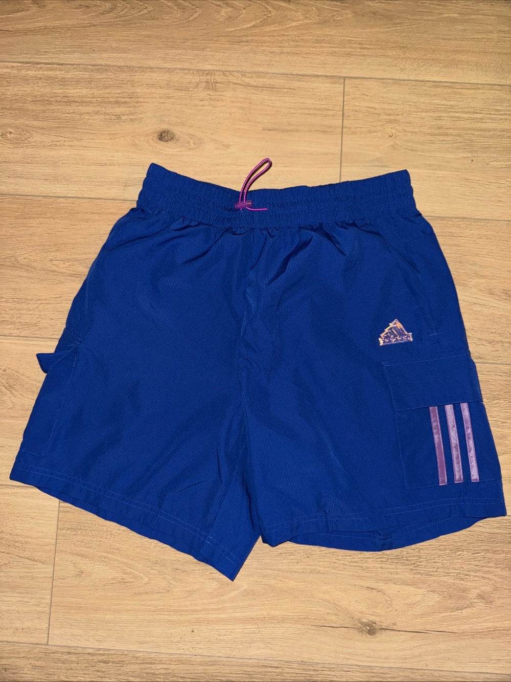 Adidas Blue Swim/Board Shorts with reflective Accents